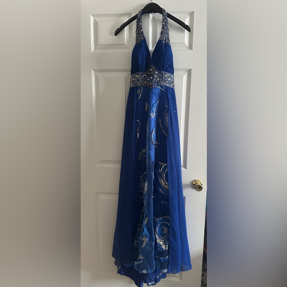 Tony Bowls Royal Blue Gown